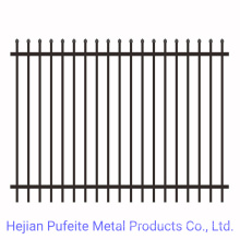 Powder Coated Black 2.1m High Security Fence Panel.
